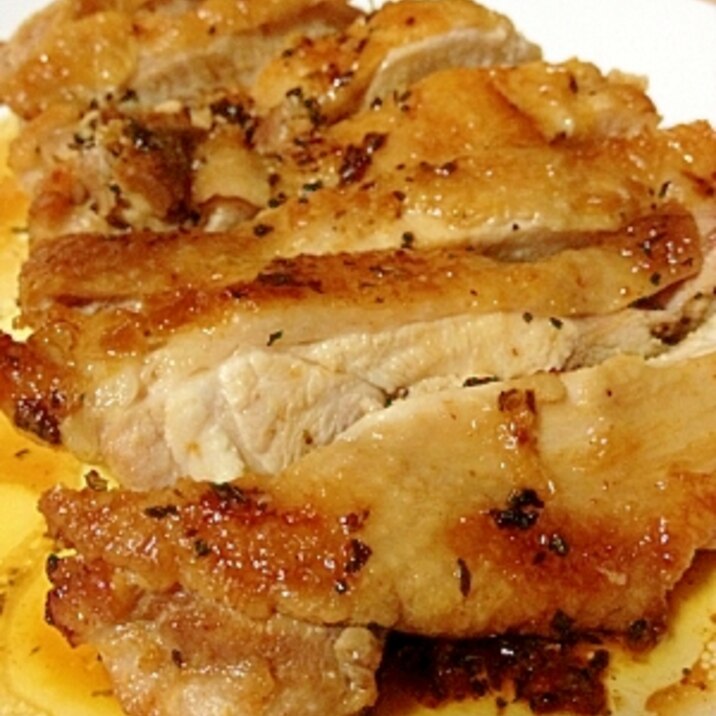 鶏もも肉の“バジル・ガーリック”ステーキ